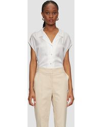S.oliver - Satinbluse im Relaxed Fit mit Perlmuttknöpfen - Lyst