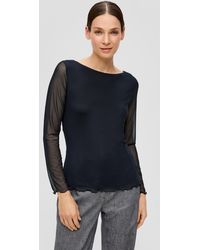 S.oliver - Longsleeve mit U-Boot-Ausschnitt - Lyst