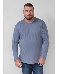 S.oliver - Softes Longsleeve mit Crew Neck und Logo-Patch - Lyst