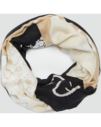 S.oliver - Loopschal aus Viskose mit Snoopy® Artwork - Lyst