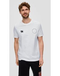 S.oliver - T-Shirt mit großem EM-Rückenprint - Lyst