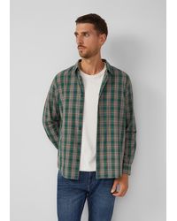 S.oliver - Regular Fit: Kariertes Baumwoll-Hemd mit Kentkragen - Lyst