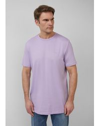 S.oliver - Baumwoll-T-Shirt mit kleinem Logo-Print - Lyst