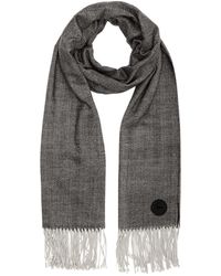 S.oliver Schal mit Herringbone-Struktur - Schwarz