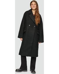 QS - Oversized-Mantel aus Bouclé - Lyst