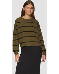 QS - Strickpullover mit Ringeln - Lyst
