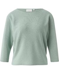 Comma, - Feinstrick-Pullover Mit Glitzergarn Und Fledermausärmeln - Lyst