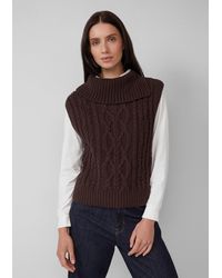 S.oliver - Strickpullunder mit Zopfmuster - Lyst