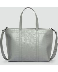 S.oliver - Geräumiger Shopper aus Lederimitat in Kroko-Optik - Lyst