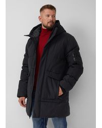 S.oliver - Wasserabweisender Puffer-Parka mit Kapuze und sportiven Details - Lyst