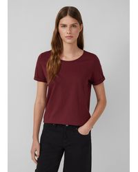 S.oliver - T-Shirt mit Ärmelumschlag - Lyst
