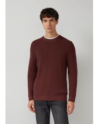 S.oliver - Strickpullover mit Crew Neck und Strukturmuster - Lyst