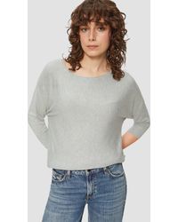 QS - Viskosemix-Pullover mit Fledermausärmeln - Lyst
