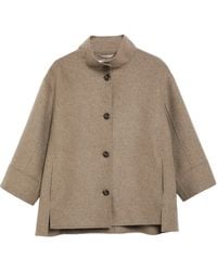 Comma, - Oversize Doubleface-Jacke Mit Stehkragen - Lyst