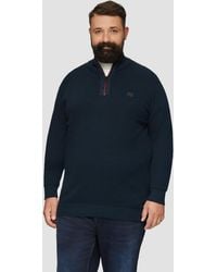 S.oliver - Strickpullover mit Troyer-Kragen und Strukturmix - Lyst