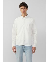 S.oliver - Regular Fit: Meliertes Baumwoll-Hemd mit Button-Down-Kragen - Lyst