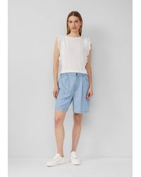 S.oliver - Fließende Relaxed-Fit-Shorts aus Lyocell mit Elastikbund - Lyst