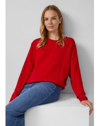 S.oliver - Pullover in Rippstruktur mit Fledermausärmeln - Lyst