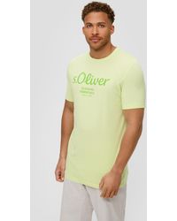 S.oliver - T-Shirt aus Baumwolle mit Logo-Print - Lyst