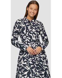 S.oliver - Midi-Kleid aus Viskose mit Eingrifftaschen - Lyst
