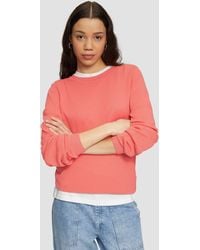 QS - Strickpullover mit Struktur aus Viskosemix - Lyst