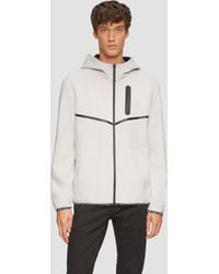 S.oliver - Sportive Jacke im Fabricmix mit Hoodie - Lyst
