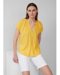 S.oliver - Ärmellose Bluse aus Leinenmix im Relaxed Fit - Lyst