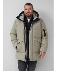 S.oliver - Wasserabweisender Puffer-Parka mit Kapuze und sportiven Details - Lyst