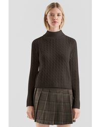 QS - Pullover mit Zopfmuster - Lyst