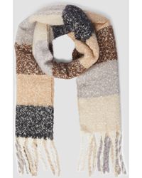 S.oliver - Schal mit Fransen und mehrfarbigem Karo-Muster - Lyst