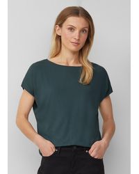 S.oliver - Fließendes Jersey-Shirt mit überschnittenen Schultern - Lyst