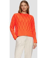 S.oliver - Oversized Pullover mit Strickmuster - Lyst