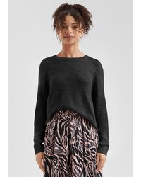 QS - Strickpullover mit Strukturmuster - Lyst