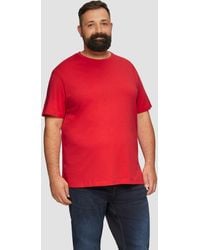 S.oliver - T-Shirt aus reiner Baumwolle mit Logo-Print - Lyst