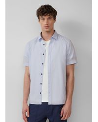 S.oliver - Regular Fit: Strukturiertes Kurzarmhemd aus Baumwolle mit Kentkragen - Lyst