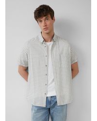 S.oliver - Regular Fit: Kariertes Kurzarmhemds aus Viskosemix - Lyst