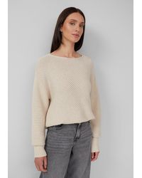 S.oliver - Strukturierter Strickpullover in Oversize mit Rippbündchen - Lyst