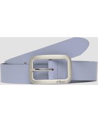 S.oliver - Gürtel aus Leder mit Logo - Lyst