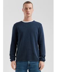 QS - Gewaschener Pullover mit Rollkante - Lyst