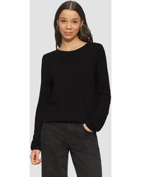 QS - Strickpullover mit Struktur aus Viskosemix - Lyst