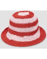 S.oliver - Hut aus Raffia mit Logo-Ring - Lyst