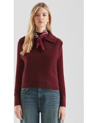 QS - Flauschiger Pullunder mit Polokragen - Lyst
