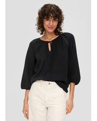 S.oliver - Blusenshirt aus Baumwolle mit elastischen Bündchen - Lyst