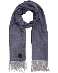 S.oliver Schal mit Herringbone-Struktur - Blau