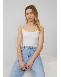 S.oliver - Top mit verstellbaren Spaghettiträgern im Slim Fit - Lyst