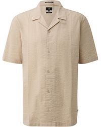 QS - Resort Fit: Hemd Aus Seersucker - Lyst