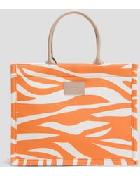 S.oliver - Shopper aus Canvas mit feinem Artwork - Lyst