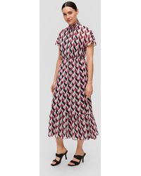 S.oliver - Maxikleid mit All-over-Print - Lyst
