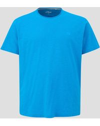 S.oliver - T-Shirt aus Baumwoll-Jersey mit Logo-Print - Lyst