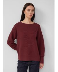 S.oliver - Strukturierter Strickpullover in Oversize mit Rippbündchen - Lyst